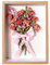 MISNODE Glasrahmen für getrocknete Blumen, 20,3 x 25,4 cm, Glas-Holz-Bilderrahmen für gepresste getrocknete Pfingstrosen, Schreibtischrahmen, getrocknete Blumen, Display für Zuhause, DIY-Geschenk