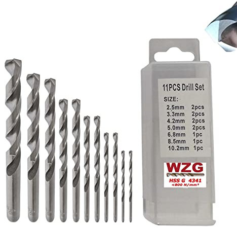 Kernlochbohrer Bohrer Metall Spiralbohrer 2,5/M3-10,2/M12 Set HSS GN Bitte Größe wählen!! (Kernlochbohrer Set 11 Bohrer)