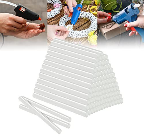 VA-Cerulean Heißklebesticks Heißkleber Heißklebepistole Sticks Klebesticks Ø11mm Heißklebestifte Transparent Klebepistole Sticks 100 Stück 2KG Rund Mehrzweck