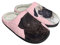 Kuiaobaty Niedliche Tiere Fuzzy Slipper Herren Damen Warme Home Slide Schuhe, Bohemia Blumen, Schädel Slip on Hausschuhe Winter Gartenschuhe, Mops, 42/42.5 EU