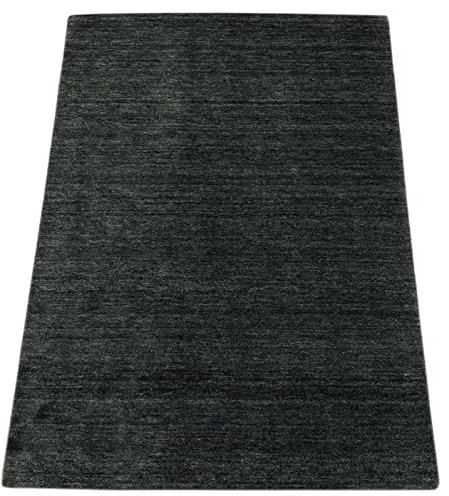 Gabbeh Teppich Schwarz 100% Wolle Handgewebt Orientteppich 122x171 cm WR119