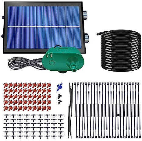 Solar-Bewässerungssystem Greenkeeper Solarpanel Gartenbewässerungssystem Pflanzenbewässerung (SOLAR-DROP P50 für bis zu 50 Tropfstellen)
