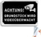 SINMAO Privatgrundstück Videoüberwacht Schilder,Kamera Überwachung Aussen-mit Selbstklebend-Kleine UV-Aufkleber