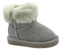 Grunland CROY PP0093 Grigio Bambina Stivali Stivaletti Pelo con Zip Laterale 27