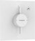 hansgrohe DuoTurn E - shower mixer conceiled for 1 function, shower mixer tap square, single lever shower mixer for iBox universal 2, matt white, 75617700