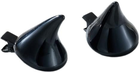 PURPLELILY Horn Haarspangen Teufelshorn Haarspangen Rutschfest Kopfschmuck Foto Requisiten Verkleidung Halloween Cosplay Zubehör Maskerade Zubehör, Schwarz