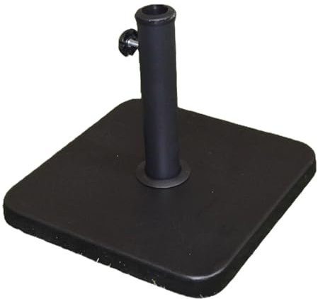 SHATCHI 6Kg Square Parasol Base Black Heavy Duty Weight Stand for Garden Outdoor Patio Banana Umbrella Holder