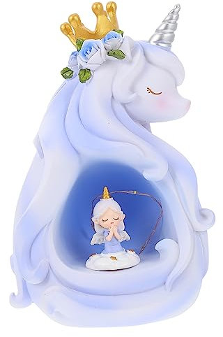 ORFOFE 1 Stück Einhorn Ornamente USB Nachttischlampe Kinderzimmer Tischleuchte Wiederaufladbares Nachtlicht Für Kinder LED Nachtlicht Spielzeugfigur Bettlicht Weiches Nachtlicht