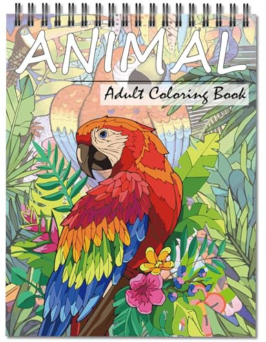 Jadeso Malbuch für Erwachsene, A4 Ausmalbuch für Malbuch Erwachsene, 30 Exquisite Muster, Tier Thema Ausmalbuch für Stress Abbauen und Entspannen