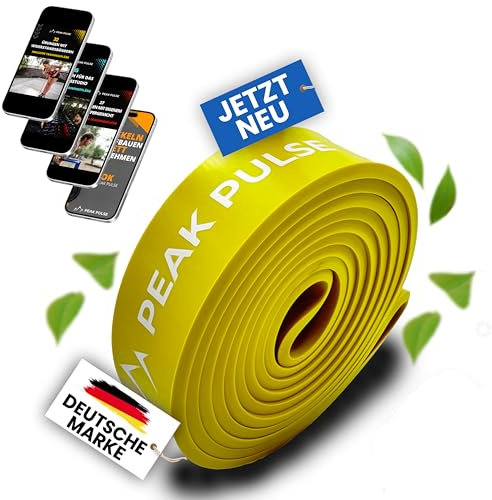 PEAK PULSE Widerstandsbänder Klimmzugband (Strong (17-38kg) Gelb)