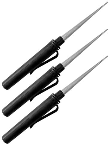 Portable Pen Stick Scissors Cutter Fish Hook Sharpener Outdoor Kitchen Sharpener Stone for Fishing