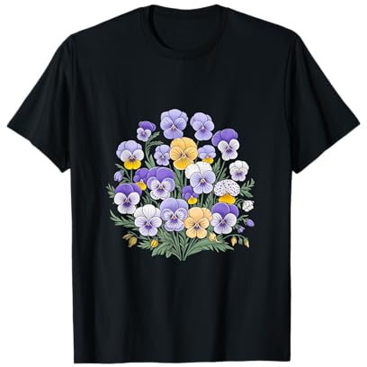 Stiefmütterchen Blumen Stiefmütterchen Liebhaber Gärtner T-Shirt