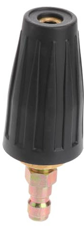 ibasenice Boquilla Turbo hidrolimpiadora hidrolimpiadores Espiral Lavadora a presión con Boquilla de Chorro Giratorio Boquilla de pulverización giratoria Boquilla giratoria de 360° Black