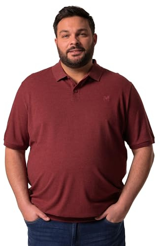 Men Plus Herren große Größen Übergrößen Menswear L-8XL Poloshirt, Bauchfit, Basic, Piqué, Halbarm Kupfer braun 3XL 836264542-3XL