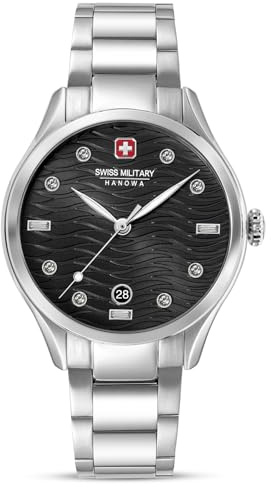 Swiss Military Hanowa Damenuhr Manta Lady mit Edelstahlband Datum Saphirglas