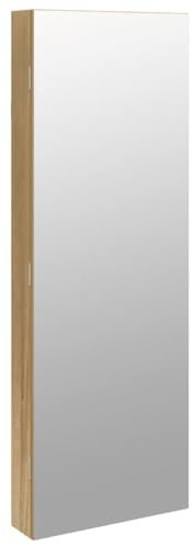 Gecheer Spiegel-Schmuckschrank mit LED-Beleuchtung Wandmontage