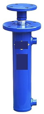 EDEDE Zwei-We-Hydraulikzylinder 5T Oberflansch Einzelzylinder-Hebehydraulik Oben Holzspalter Hydrauliköl Oben Zubehör für Profis und Heimwerker(350)