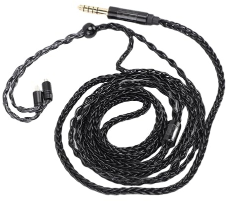 Denash 4.4mm to 2 Pin 0.78mm Earphone Cable, Upgrade 16 Core Silver Plated OFC IEM Cord for ZST AS10 ZSR, NW ZX507, R2R2000, M11, Cayin N6ii, IBasso DX160
