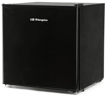 Orbegozo Nevera con compresor NCO 3050, capacidad 46 litros, clase E, dimensiones: 475 x 487 x 450 mm, negro