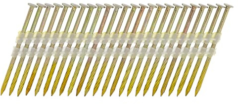 UnitSteel 21° Clous sur bande plastique à tête pleine, 3,1X70mm, Galvanisee | Clous pour cloueuse pneumatique pour presque toutes les marques d'agrafeuses