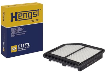 HENGST - Luftfilter E1177L - Luft-Filtereinsatz für KFZ | Hochwertiger Motorluftfilter für Otto- oder Dieselmotor - Schutz für Motoren - Wasserbeständig