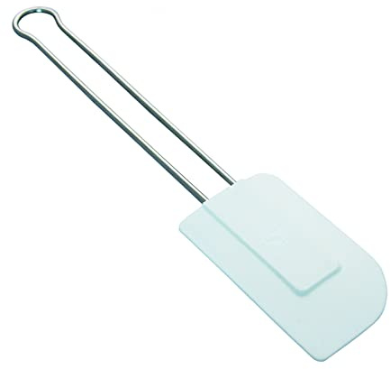 Schneider Stielschaber Teigschaber Spachtel mit Edelstahlstiel - Silikonlippe weiß 285 oder 325 mm (325 mm)