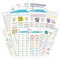 Paper House Productions Planner Sticker Day Tracker Set mit 4 Packungen Stickerbögen für Planer, Journaling und Basteln