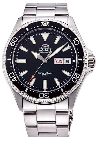 Orient Unisex Erwachsene Analog Automatik Uhr mit Edelstahl Armband RA-AA0001B19B
