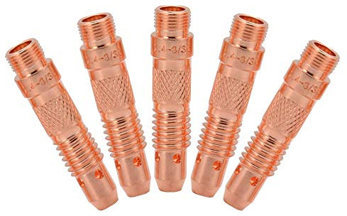 5PCS 10N32 3/32 2.4mm Collet Body for Tig Welding Torch WP17 WP18 WP26