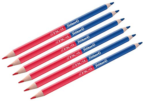 Pelikan 811118 Buntstifte (dick, dreieckig) (6 Stück, dünn)