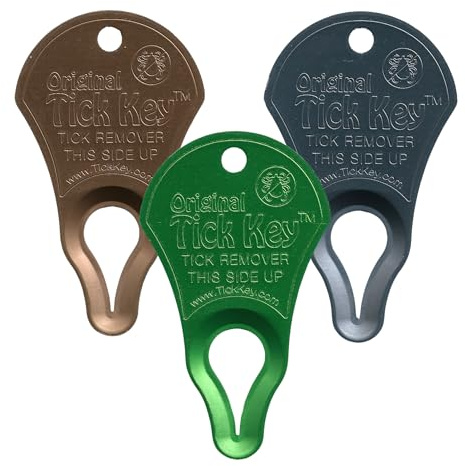 Das Original Zeckenschlüssel Zeckenentfernungsgerät, 3er Pack, Erde