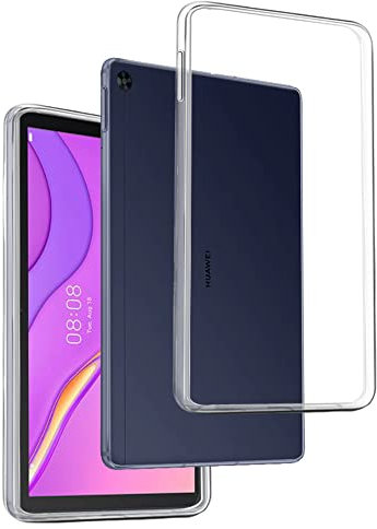REY Funda Carcasa Gel Transparente para Huawei MATEPAD T 10s 10,1, Ultra Fina 0,33mm, Silicona TPU de Alta Resistencia y Flexibilidad