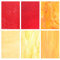 MILISTEN 6Pcs Glasmalerei Blätter Mosaik Glas Blatt Kathedrale Glas Mosaik Fliesen Glas Mosaik Stück DIY Handwerk Zubehör