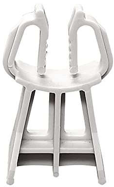 LTM CONCRETE Snap Rebar Chairs 1.5 inch (30 Pack) – Quick, Easy & Durable Support – Bar Sizes 3-5 - Heavy Duty Plastic Spacers - Made in USA