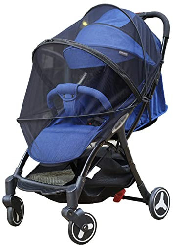 Universal Moskitonetz Kinderwagen 3D-Unterstützung Flexibel Insektennetz mit Reißverschluss Fenster Baby Sportwagen Fliegennetz Buggy Insektenschutz Reisebett Babywagen Babybett Mückennetz