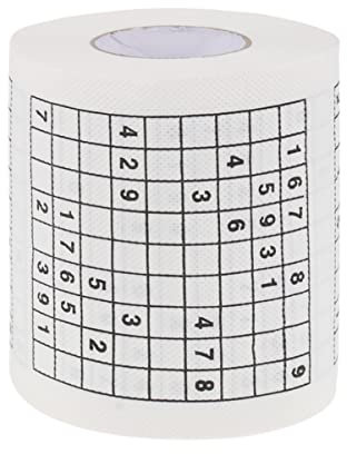 Cabilock Kreatives Sudoku-toilettenpapier Lustige Bedruckte Tissue Zuhause Restaurant Und Mehr Spaßiges Design Das Toilettengang Aufpeppt