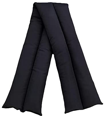 Bysonglezai Schal Damen Mütze Herren Schals Flauschiger Schal Winter Warmer Ring Solide Kragenschals Luxe Voor Dames OneSize Schwarz