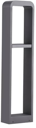 Lindby LED Außenleuchte Darko (spritzwassergeschützt (Modern) in Alu aus Aluminium (1 flammig,) - Wegeleuchte Pollerleuchte Wegelampe Sockelleuchte