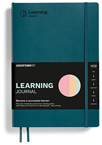 LEUCHTTURM1917 367501 Learning Journal Composition (B5), Flexcover, Pacific Green, Englisch