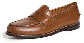 Polo Ralph Lauren Men's Alston Leather Penny Loafers, Tan, 11.5 Medium US