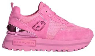 LIU JO Scarpe Donna Maxi Wonder 52 Sneaker Suede/Mesh Fuxia D24LJ12 BF3011 39