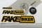 EppoBrand 3-teiliges Set aus falschem Biker-Dirt-Streich, Vinyl-Aufkleber, künstliches Taxi-inspiriertes Schild mit kratzfester, wasserdichter, staubdichter Beschichtung, 20,3 cm, 12,7 cm und 5,1 cm,