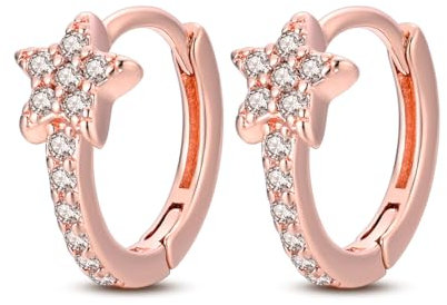 QIKAOLA S925 Silberne Ohrringe für Frauen Glow in the Dark Creolen Ohrringe