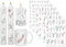 Sugeru 6 PCS Kerzentattoo (200+ Muster),Wassertransferdruck |wasserschiebefolie kerzen | Kerzenfolie | kerzenaufkleber sticker |Kerzen dekorieren | Lieblings Person,Valentinstag (Skizze Blume)