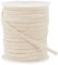 BENECREAT 25 m/27 Yards Papayawhit Flacher Baumwoll-Kordelzug, 6mm Weicher Kordelzug-Ersatz, Doppellagiger Hohler Kordelzug Für Hoodie, Jogginghose, Sweatshirt