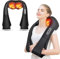 AERLANG Masajeador Cervical y Espalda con Calor Relajante, 4D Amasajeador de Cuello, Hombros y Espalda para Dolor y Relajación, Uso en Casa, Oficina o Coche, Regalo para Mujeres, Hombres, Mamá y Papá