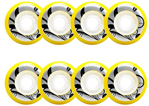 Skateboard-Räder, Inline-Rollschuh-Räder, Ersatzräder für Indoor-Inlineskates zum Freizeit-Skating, 8er-Pack