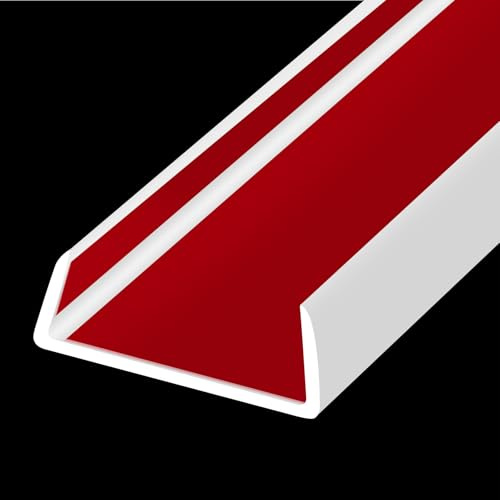 Gummi-Kantenverkleidung, flexibel, selbstklebend, U-förmig, zum Abziehen und Aufkleben, 45 mm, großer U-Kanal-Kantenschutz, babysicherer Kantenschutz für Holz, Sperrholz, Möbel, Länge 6 m