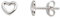 XENOX® LOVE STORY Ohrstecker - Damen Herz Ohrringe aus hochwertigem 925/- Sterlingsilber | XS1759
