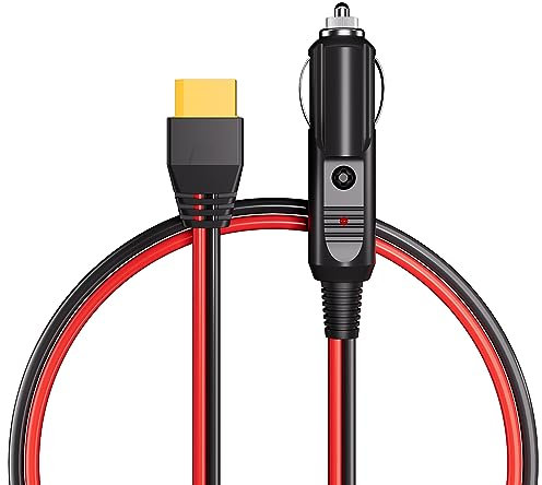 AFERIY 12/24V Zigarettenanzünder zu XT90 3m Kabel Autoladegerät Stecker für Auto/LKW zu Solar Generator